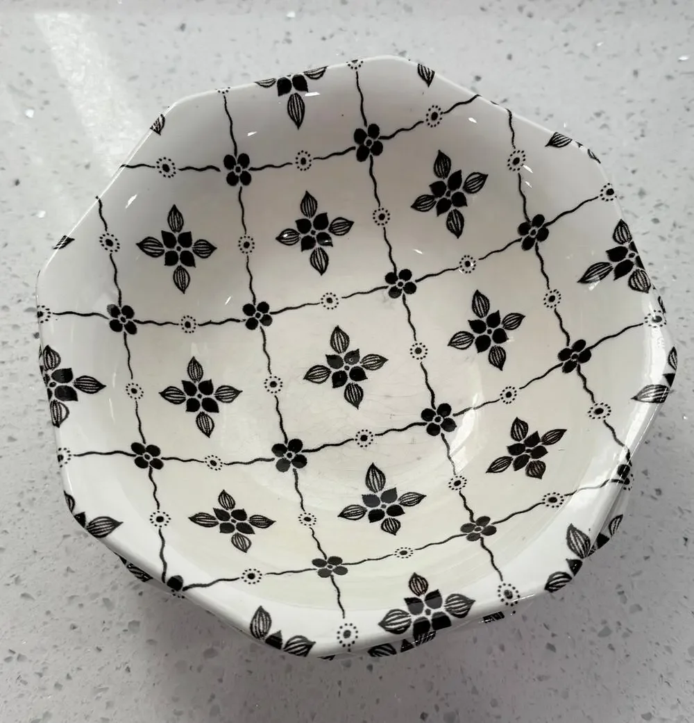 Set of 4 J&G Meakin Royal Staffordshire Homespun Ironstone 6 5/8” Cereal Bowls